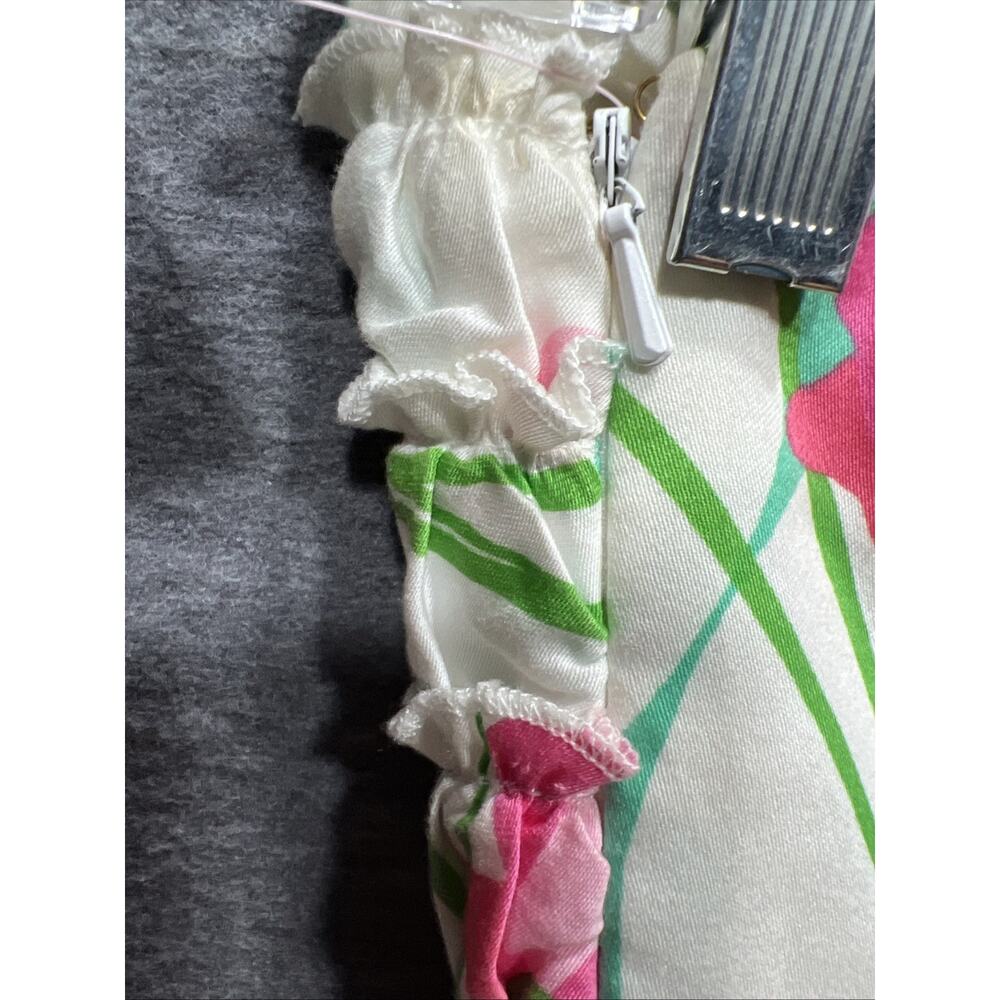 Lilly Pulitzer Franco Dress Classic White Had Me A Blast Floral Strapless Size 8 - Picture 6 of 14